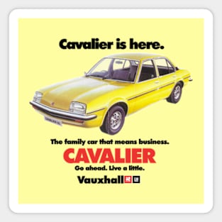 VAUXHALL CAVALIER - advert Magnet